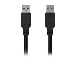 Cable AISENS USB-A/M a USB-A/M 2m Negro (A105-0447)