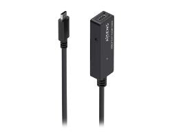 Cable AISENS USB-C/M a USB-C/H 10m Negro (A107-0870)