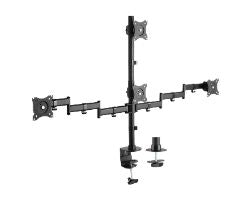 Soporte AISENS 4 Monitores 13"-27" Negro (DT27TSR-379)