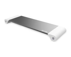 Soporte CELLY Monitor 4xUSB Gris/Blanco (SWDESKHUBWH)