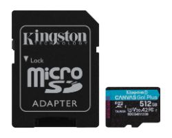Kingston Micro SDXC 512Gb + Adaptador SD (SDCG4/512GB)
