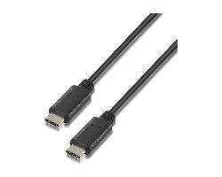 Cable AISENS USB-C/M a USB-C/M 1m Negro (A107-0056)