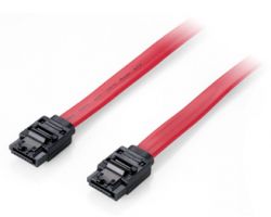 Cable EQUIP SATA3/M a SATA3/M 1m Rojo/Negro (EQ111901)