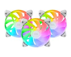 Ventilador Mars Gaming ARGB 3x120mm Blanco (MF3ARW)