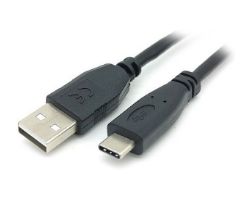 Cable EQUIP USB-A/M a USB-C/M 3m Negro (EQ128886)