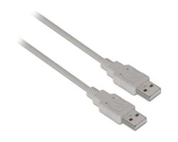 Cable AISENS USB-A/M a USB-A/M 1m Beige (A101-0021)