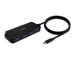 Hub AISENS USB-C 3.0 a 4xUSB-A 3.0 Negro (A109-0716)