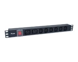 Regleta Equip Rack 19" 1u 6Tomas+2Tomas (EQ333316)