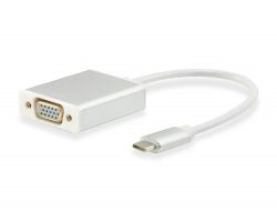 Cable EQUIP USB-C/M a VGA HD15/H 15cm Blanco (EQ133451)