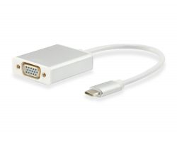 Cable EQUIP USB-C/M a VGA HD15/H 15cm Blanco (EQ133451)