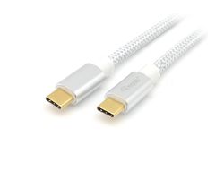Cable EQUIP USB-C/M a USB-C/M 1m 100W Blanco (EQ128356)