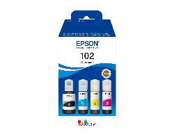 Tinta Epson 102 EcoTank Pack Negro/Color (C13T03R640)
