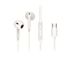Auricular Conceptronic Usb-C 1.2m Blanco (BRENDAN02W)