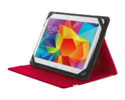 Funda Trust Primo 10" Poliuretano Folio Roja (20316)