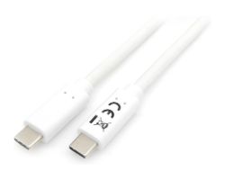 Cable EQUIP USB-C/M a USB-C/M 2m Blanco (128362)