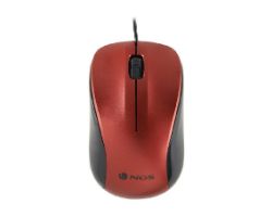 Ratón NGS Óptico USB-A 1200dpi Rojo (CREWRED)