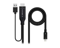 Nanocable HDMI/M a USB-C/M 1.8m Negro (10.15.4354)