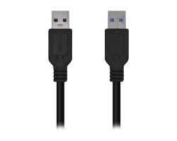 Cable AISENS USB-A/M a USB-A/M 3m Negro (A105-0448)