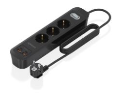 Regleta Aisens 3Tomas 2Usb-C 2Usb-A (ASPS-2A2C11-BK)