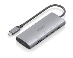 Docking AISENS 6en1 USB-C 4K/60Hz Gris (ASUC-6P029-GR)