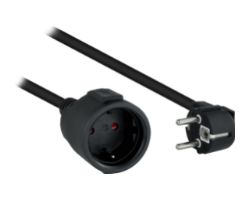 CABLE ALARGADOR ALIMENTACION ACODADO SCHUKO PC NANOCABLE 5M BLACK