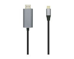 Cable AISENS USB-C/M a HDMI/M 0.8m Negro (A109-0392)