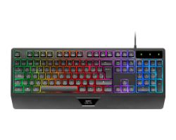 Teclado Mars Gaming FRGB Multimedia USB Negro (MK124ES)