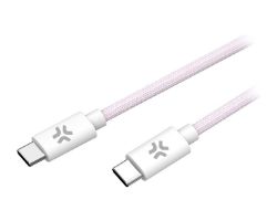 Cable CELLY USB-C a USB-C 1.5m Rosa (USBCUSBCCOTTPK)