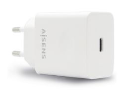 Cargador Pared AISENS 20W 1xUSB-C Blanco (ASCH-1PD20-W)