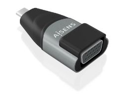 Adaptador AISENS USB-C/M a VGA/H Negro/Gris (A109-0863)