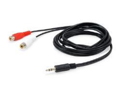 Cable EQUIP Audio 1x3.5mm/M a 2xRCA/H 2.5m (EQ147093)