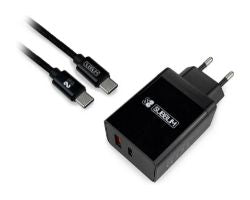 Cargador Pared SUBBLIM USB-A/C Cable USB-C (CHG-3WPD02)
