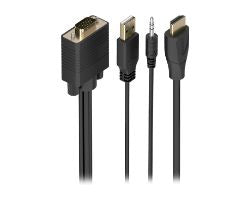 Conversor AISENS HDMI a VGA+Audio+USB-A 1m (A122-1013)