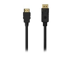 Cable AISENS DP/M a HDMI A/M 0.5m Negro (A125-0550)