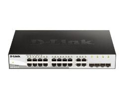 Switch D-Link 16xRJ45 GbE 4SFP Rack 1U