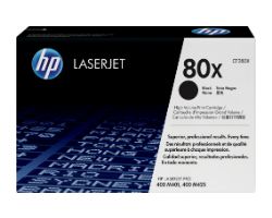 Toner HP LaserJet Pro 80X Negro 6900 páginas (CF280X)