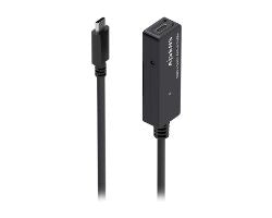 Cable AISENS USB-C/M a USB-C/H 5m Negro (A107-0869)