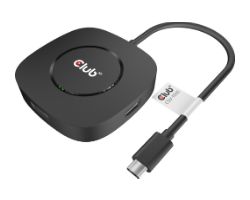 Adaptador MST Club 3D USB-C a 3xDP M/H Negro CSV-1550