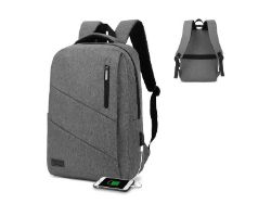 Mochila SUBBLIM City 15.6" USB Gris (SUB-BP-2BL2000)