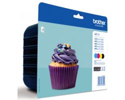 Tinta BROTHER Pack Negro/Tricolor (LC123VALBP)