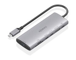 Docking AISENS 7en1 USB-C 4K/60Hz Gris (ASUC-7P031-GR)