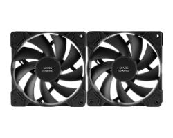 Ventilador Mars Gaming 120mm Kit 2 Negro (MFPWMX2)