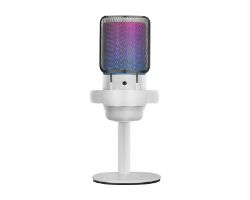 Micrófono Mars Gaming ARGB USB-A/C 3.5 Blanco (MMICSEW)