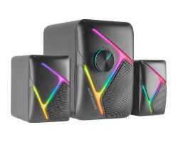 Altavoces Mars Gaming 2.1 RGB 35W Negros (MSH21)