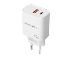 Cargador Pared Nanocable USB-A/C 30W Blanco(10.10.2011)