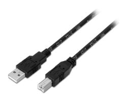 Cable AISENS USB-A/M a USB-B/M 4.5m Negro (A101-0008)
