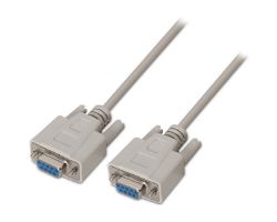 Cable AISENS RS232 DB9/H a DB9/H 1.8m Beige (A112-0066)