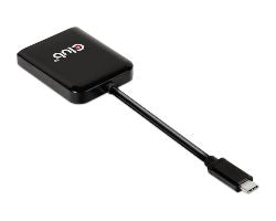 Adaptador Club 3D USB-C a 2xDP 4K M/H Negro (CSV-1555)