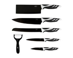 Set de Cuchillos CECOTEC 6 Unidades Negro (01024)