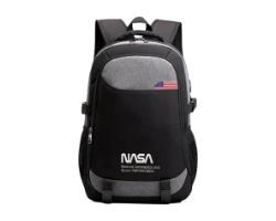 Mochila NASA Oxford 15.6" USB Negra (BAG02)